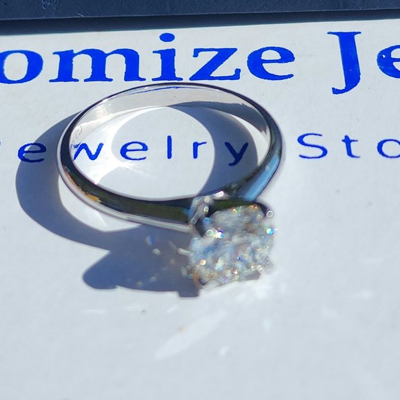 IGI 1.50CT Round Lab Created Diamond Engagement Ring In 14k Gold,H-VS1 - Picture 4 of 13